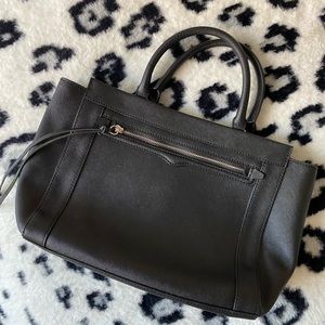 Rebecca Minkoff black leather shoulder bag